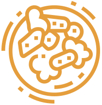 Icône représentant des menus variés